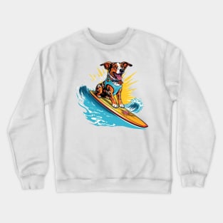 Surfer Dog Crewneck Sweatshirt